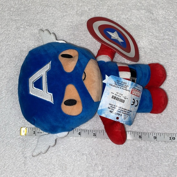 Nwt Universal Studios Marvel Avengers Captain America 10" Cutie Plush - Picture 7 of 7